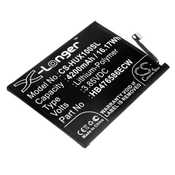   Huawei HB476586ECW helyettesítő mobiltelefon akkumulátor (Li-Polymer, 3.85V, 4200mAh / 16.17Wh) - Utángyártott