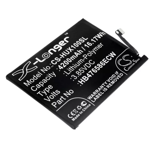 Huawei HB476586ECW helyettesítő mobiltelefon akkumulátor (Li-Polymer, 3.85V, 4200mAh / 16.17Wh) - Utángyártott