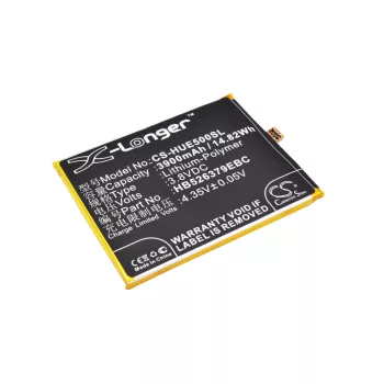   Huawei HB526379EBC helyettesítő mobiltelefon akkumulátor (Li-Polymer, 3.8V, 3900mAh / 14.82Wh) - Utángyártott