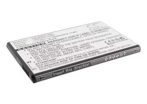 Huawei HB505076RBC helyettesítő mobiltelefon akkumulátor (Li-ion, 3.7V, 1650mAh / 6.11Wh) - Utángyártott