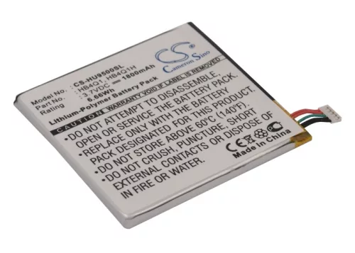 Huawei HB4Q1HV helyettesítő mobiltelefon akkumulátor (Li-Polymer, 3.7V, 1800mAh / 6.66Wh) - Utángyártott