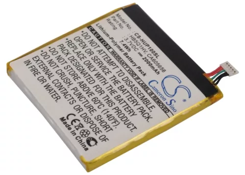 Huawei HB5Q1HV helyettesítő mobiltelefon akkumulátor (Li-Polymer, 3.7V, 2000mAh / 7.4Wh) - Utángyártott