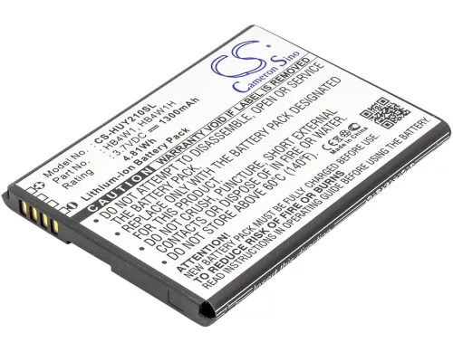Huawei HB4W1H helyettesítő mobiltelefon akkumulátor (Li-ion, 3.7V, 1300mAh / 4.81Wh) - Utángyártott