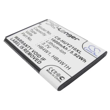   Huawei HB4W1H helyettesítő mobiltelefon akkumulátor (Li-ion, 3.7V, 1600mAh / 5.92Wh) - Utángyártott