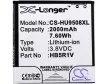 Huawei HB5R1V helyettesítő mobiltelefon akkumulátor (Li-ion, 3.8V, 2000mAh / 7.60Wh) - Utángyártott