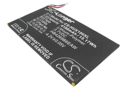 Huawei HB4269B6EAW helyettesítő mobiltelefon akkumulátor (Li-Polymer, 3.7V, 4100mAh / 15.17Wh) - Utángyártott