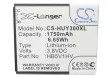 Huawei HB5V1HV helyettesítő mobiltelefon akkumulátor (Li-ion, 3.8V, 1750mAh / 6.65Wh) - Utángyártott