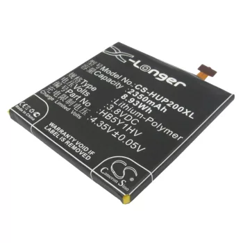   Huawei HB5Y1V helyettesítő mobiltelefon akkumulátor (Li-Polymer, 3.8V, 2350mAh / 8.93Wh) - Utángyártott
