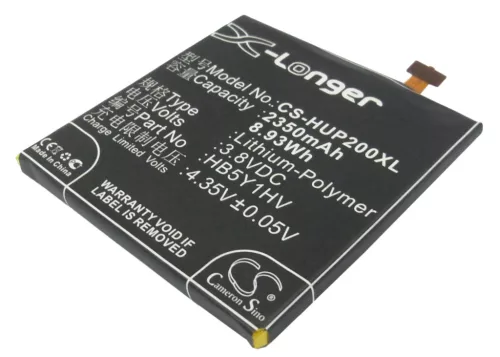Huawei HB5Y1V helyettesítő mobiltelefon akkumulátor (Li-Polymer, 3.8V, 2350mAh / 8.93Wh) - Utángyártott