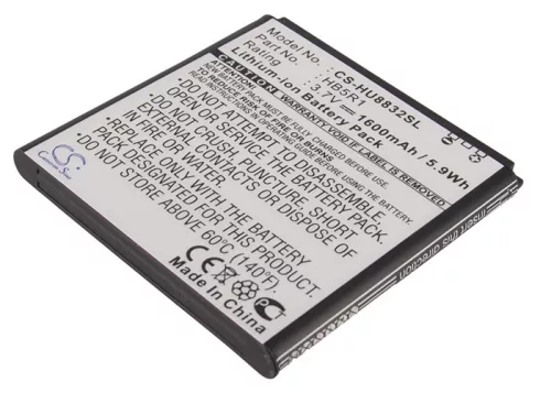 Huawei HB5R1, HB5R1H helyettesítő mobiltelefon akkumulátor (Li-ion, 3.7V, 1600mAh) - Utángyártott