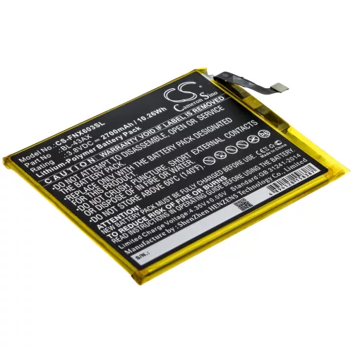 Infinix BL-43AX helyettesítő mobiltelefon akkumulátor (Li-Polymer, 3.8V, 2700mAh / 10.26Wh) - Utángyártott