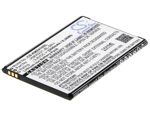 Kruger&Matz KM00231 helyettesítő mobiltelefon akkumulátor (Li-ion, 3.8V, 2200mAh / 8.36Wh) - Utángyártott