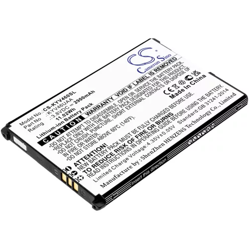 Kyocera KYV46UAA helyettesítő mobiltelefon akkumulátor (Li-ion, 3.8V, 2900mAh / 11.02Wh) - Utángyártott