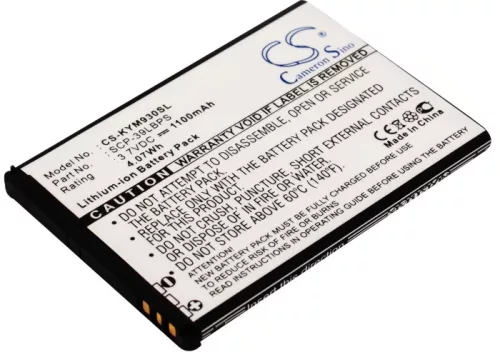 Kyocera KABA-01, SCP-39LBPS helyettesítő mobiltelefon akkumulátor (Li-ion, 3.7V, 1100mAh) - Utángyártott