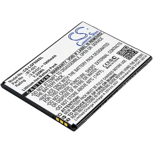 Leagoo BT-501 helyettesítő mobiltelefon akkumulátor (Li-ion, 3.8V, 1900mAh / 7.22Wh) - Utángyártott