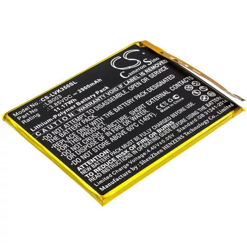 Lenovo LB003 helyettesítő mobiltelefon akkumulátor (Li-Polymer, 3.85V, 2900mAh / 11.17Wh) - Utángyártott