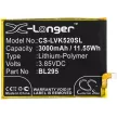 Lenovo BL295 helyettesítő mobiltelefon akkumulátor (Li-Polymer, 3.85V, 3000mAh / 11.55Wh) - Utángyártott