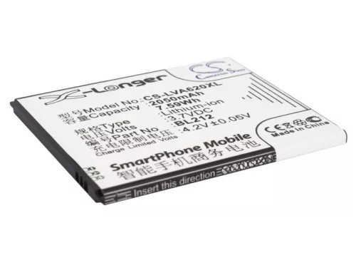 Lenovo BL212, BL225 helyettesítő mobiltelefon akkumulátor (Li-ion, 3.7V, 2050mAh / 7.59Wh) - Utángyártott