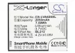 Lenovo BL212, BL225 helyettesítő mobiltelefon akkumulátor (Li-ion, 3.7V, 2050mAh / 7.59Wh) - Utángyártott