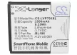 Lenovo BL196 helyettesítő mobiltelefon akkumulátor (Li-ion, 3.7V, 2500mAh / 9.25Wh) - Utángyártott