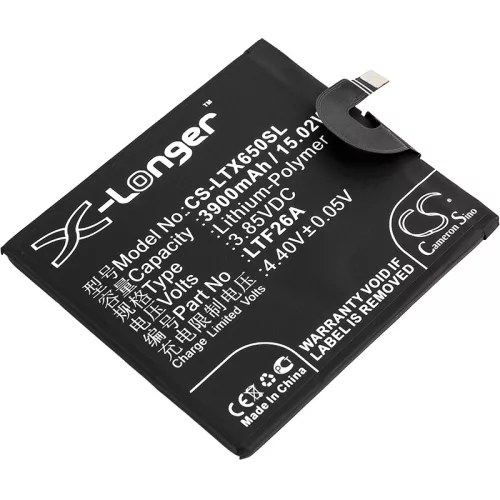 LeTV LTF26A helyettesítő mobiltelefon akkumulátor (Li-Polymer, 3.85V, 3900mAh / 15.02Wh) - Utángyártott
