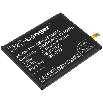   LG BL-T52 helyettesítő mobiltelefon akkumulátor (Li-Polymer, 3.87V, 3900mAh / 15.09Wh) - Utángyártott