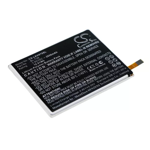 LG EAC63361501 helyettesítő mobiltelefon akkumulátor (Li-Polymer, 3.85V, 2600mAh / 10.01Wh) - Utángyártott