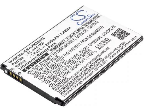 LG EAC63319901 helyettesítő mobiltelefon akkumulátor (Li-ion, 3.8V, 2000mAh / 7.60Wh) - Utángyártott