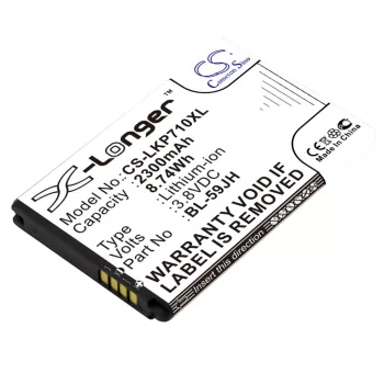   LG EAC62018401 helyettesítő mobiltelefon akkumulátor (Li-ion, 3.8V, 2300mAh / 8.74Wh) - Utángyártott