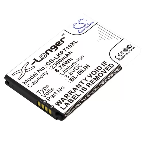 LG EAC62018401 helyettesítő mobiltelefon akkumulátor (Li-ion, 3.8V, 2300mAh / 8.74Wh) - Utángyártott