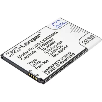   LG BL-46G1F helyettesítő mobiltelefon akkumulátor (Li-ion, 3.85V, 2700mAh / 10.40Wh) - Utángyártott