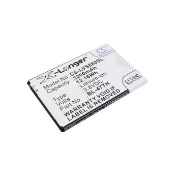   LG EAC62298601 helyettesítő mobiltelefon akkumulátor (Li-ion, 3.8V, 3200mAh / 12.16Wh) - Utángyártott