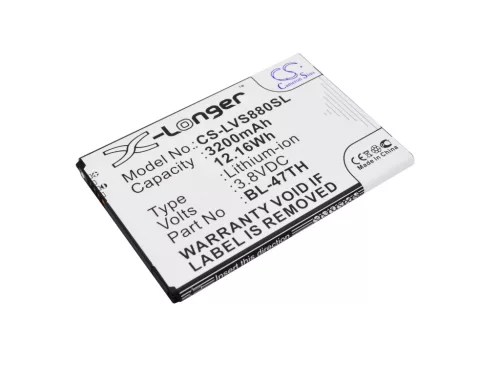 LG EAC62298601 helyettesítő mobiltelefon akkumulátor (Li-ion, 3.8V, 3200mAh / 12.16Wh) - Utángyártott
