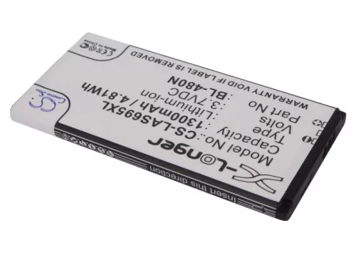 LG EAC61758502 helyettesítő mobiltelefon akkumulátor (Li-ion, 3.7V, 1300mAh / 4.81Wh) - Utángyártott