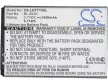 LG EAC62018401 helyettesítő mobiltelefon akkumulátor (Li-ion, 3.7V, 1650mAh / 6.11Wh) - Utángyártott