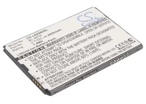 LG EAC62058511 LLL helyettesítő mobiltelefon akkumulátor (Li-ion, 3.7V, 2000mAh / 7.4Wh) - Utángyártott