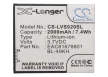 LG EAC61678801 helyettesítő mobiltelefon akkumulátor (Li-ion, 3.7V, 2000mAh / 7.4Wh) - Utángyártott