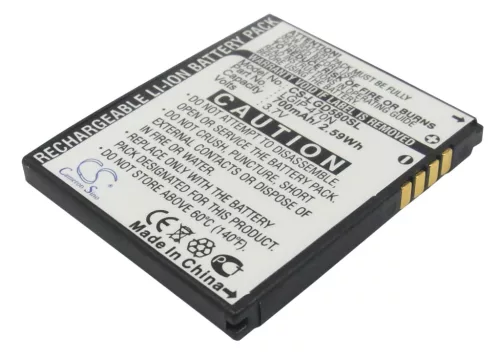 LG LGIP-470N, SBPL0098601 helyettesítő mobiltelefon akkumulátor (Li-ion, 3.7V, 700mAh) - Utángyártott