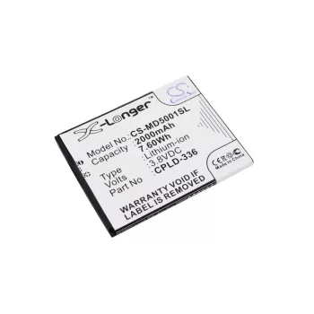   Medion CPLD-336 helyettesítő mobiltelefon akkumulátor (Li-Polymer, 3.8V, 2000mAh / 7.60Wh) - Utángyártott