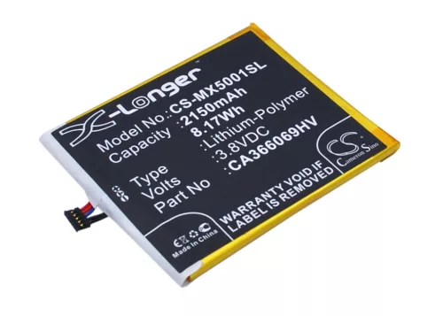 Medion CA366069HV helyettesítő mobiltelefon akkumulátor (Li-Polymer, 3.8V, 2150mAh / 8.17Wh) - Utángyártott