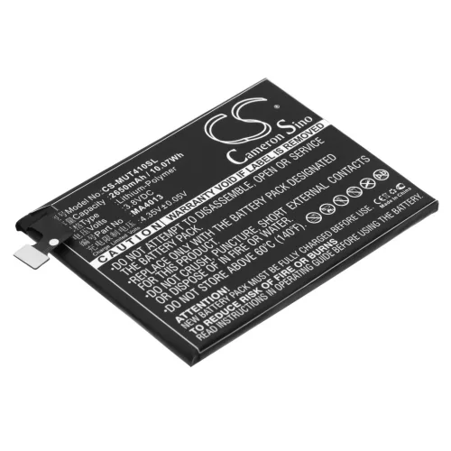 Meitu MA4013 helyettesítő mobiltelefon akkumulátor (Li-Polymer, 3.8V, 2650mAh / 10.07Wh) - Utángyártott