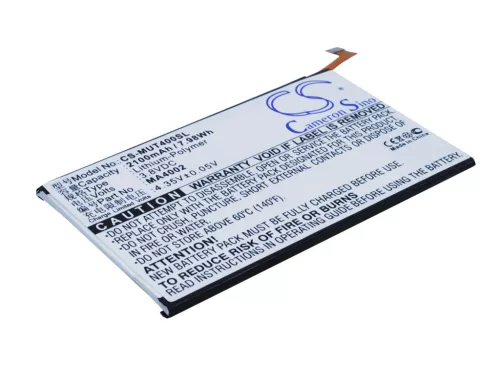 MEITU MA4002 helyettesítő mobiltelefon akkumulátor (Li-Polymer, 3.8V, 2100mAh / 7.98Wh) - Utángyártott
