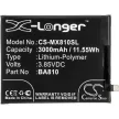 Meizu BA810 helyettesítő mobiltelefon akkumulátor (Li-Polymer, 3.85V, 3000mAh / 11.55Wh) - Utángyártott