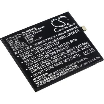   MeiZu BA02 helyettesítő mobiltelefon akkumulátor (Li-Polymer, 3.85V, 3100mAh / 11.94Wh) - Utángyártott