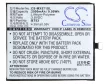 MeiZu BT53 helyettesítő mobiltelefon akkumulátor (Li-Polymer, 3.8V, 2500mAh / 9.50Wh) - Utángyártott