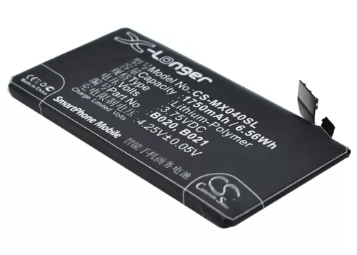 MeiZu BO22 helyettesítő mobiltelefon akkumulátor (Li-Polymer, 3.75V, 1750mAh / 6.56Wh) - Utángyártott