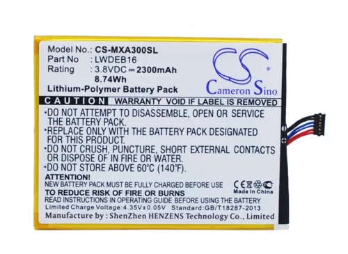 Micromax LWDEB16 helyettesítő mobiltelefon akkumulátor (Li-Polymer, 3.8V, 2300mAh / 8.74Wh) - Utángyártott
