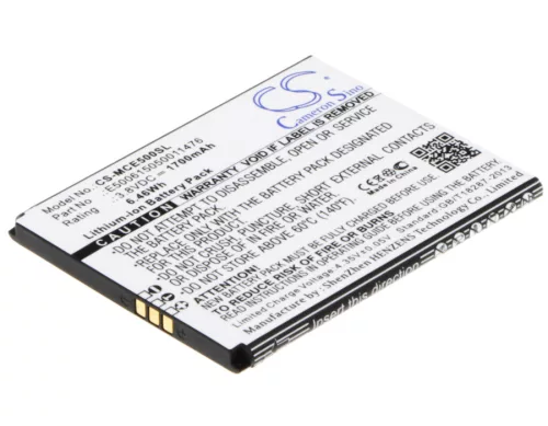 Mobistel E500615050011476 helyettesítő mobiltelefon akkumulátor (Li-ion, 3.8V, 1700mAh / 6.46Wh) - Utángyártott