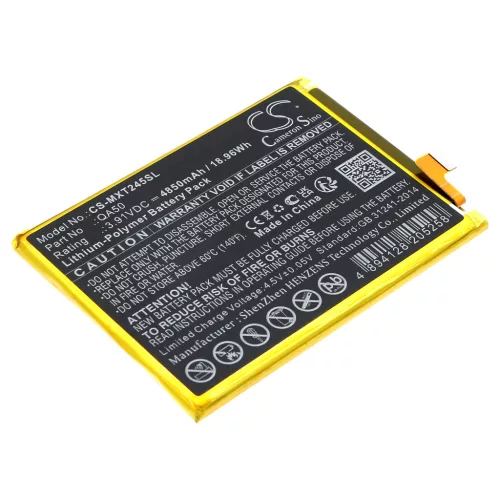 Motorola QA50 helyettesítő mobiltelefon akkumulátor (Li-Polymer, 3.91V, 4850mAh / 18.96Wh) - Utángyártott