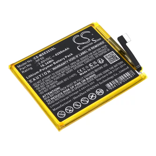 Motorola NF50 helyettesítő mobiltelefon akkumulátor (Li-Polymer, 3.89V, 4200mAh / 16.34Wh) - Utángyártott